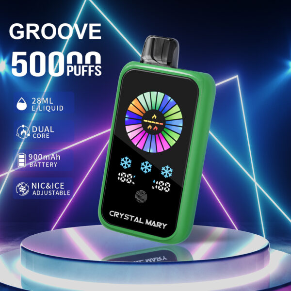 CrystalMary Crystal Groove 50K, Geschmacksrichtung „Sour Apple Ice“