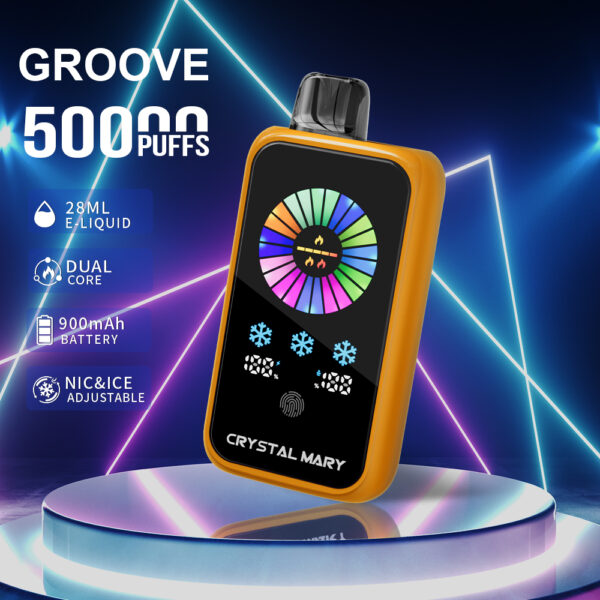 CrystalMary Crystal Groove 50K, Geschmacksvariante „Sour Mango Pineapple“