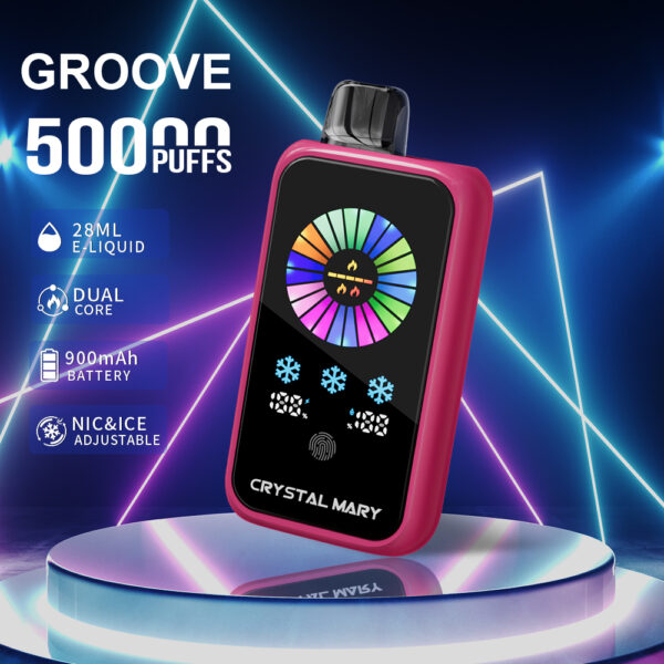 CrystalMary Crystal Groove 50K, Geschmacksvariante „Strawberry Kiwi Refreshe“