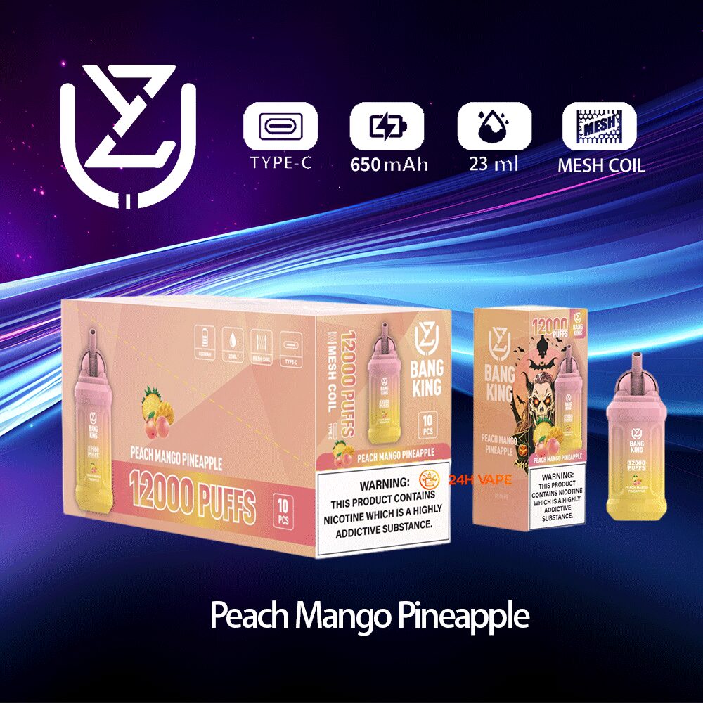 UZY Bang King 12000 12K Puffs 0% 2% 3% 5% Nicotine Original Edition Disposable Vape Pen - Image 5