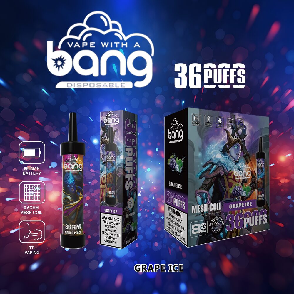 Bang 36000 36K Puffs 0% 2% 3% 5% Nicotine Latest Original Disposable Vape Pen - Image 9