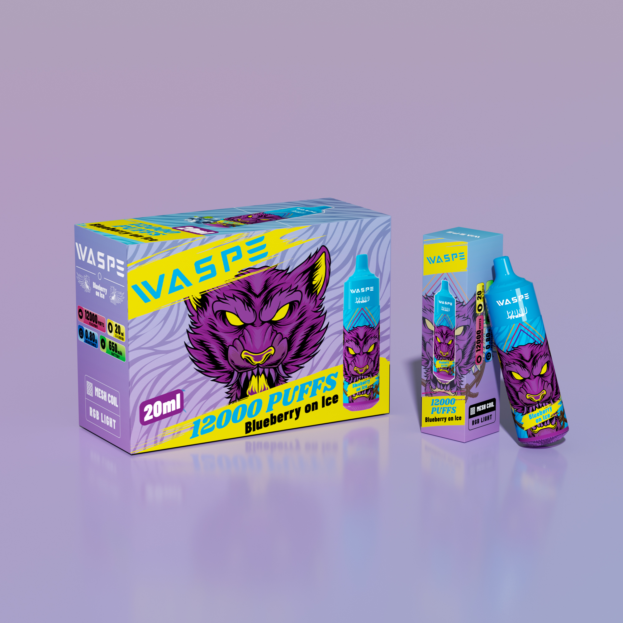 WASPE 12000 Puffs Nicotine 0% 2% 3% 5% Original Edition Disposable Vape Pen - Image 3