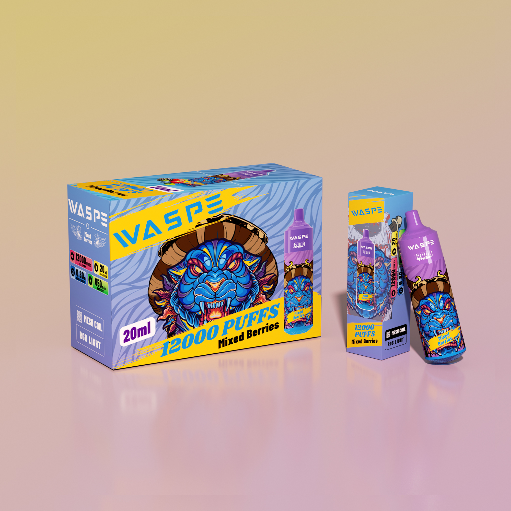 WASPE 12000 Puffs Nicotine 0% 2% 3% 5% Original Edition Disposable Vape Pen - Image 16