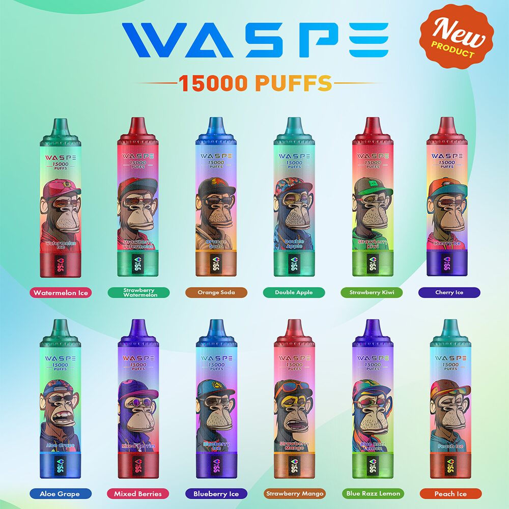 WASPE 15000 Puffs Original LED Display Edition Disposable Vape Pen - Image 2