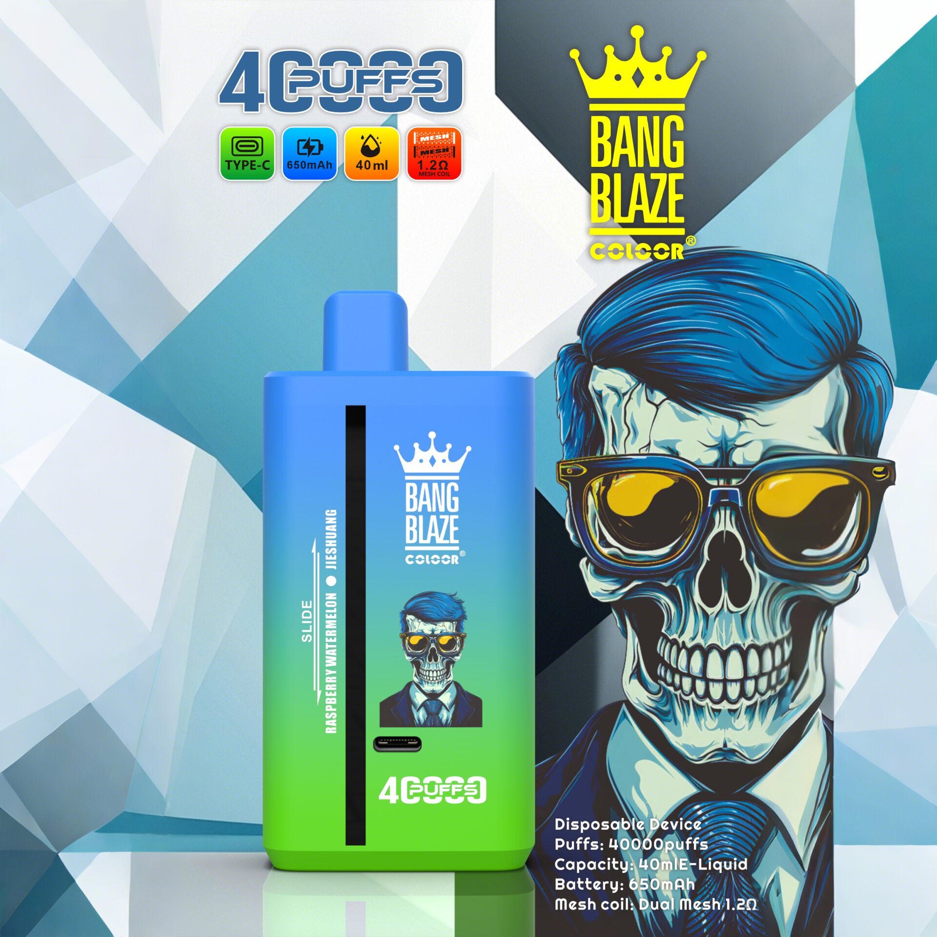 Bang Blaze 40000 40K Puffs 2% 3% 5% Nicotine Double Taste Disposable Vape - Image 7