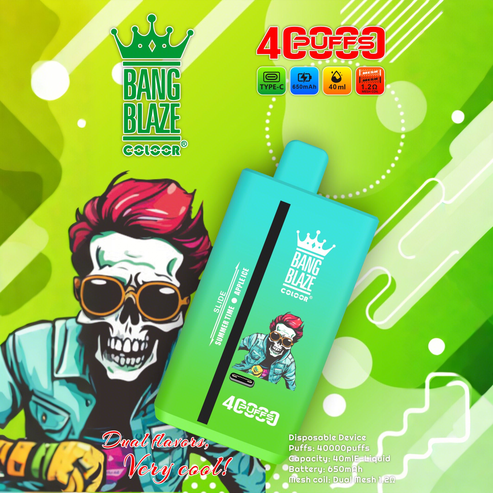 Bang Blaze 40000 40K Puffs 2% 3% 5% Nicotine Double Taste Disposable Vape - Image 3