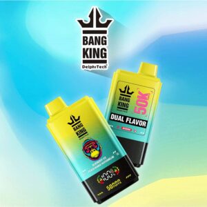 Bang King 50000 50k Puffs 2% 3% 5% Nicotine Double Taste LCD Display Disposable Vape