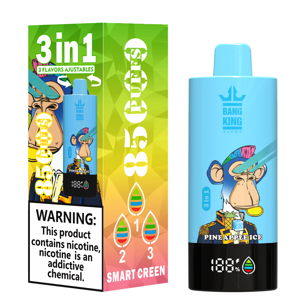 Bang King 85000 85k Puffs 3 in 1 Flavors Newest Original Rechargeable LCD Display Disposable Vape - Image 15