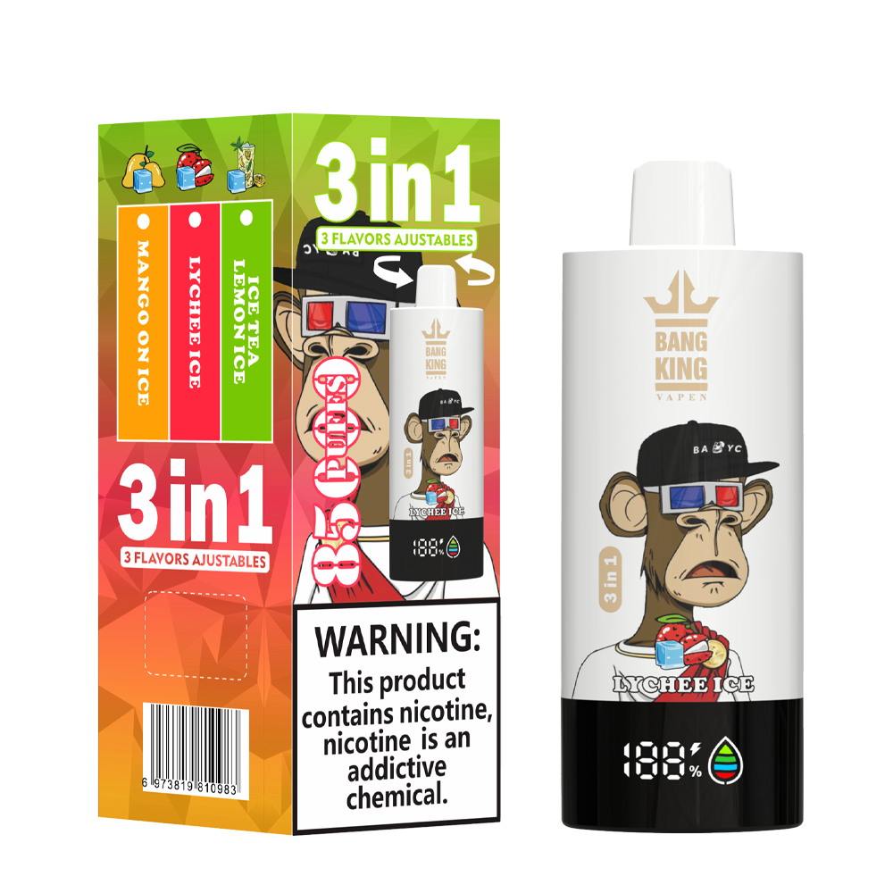 Bang King 85000 85k Puffs 3 in 1 Flavors Newest Original Rechargeable LCD Display Disposable Vape - Image 14