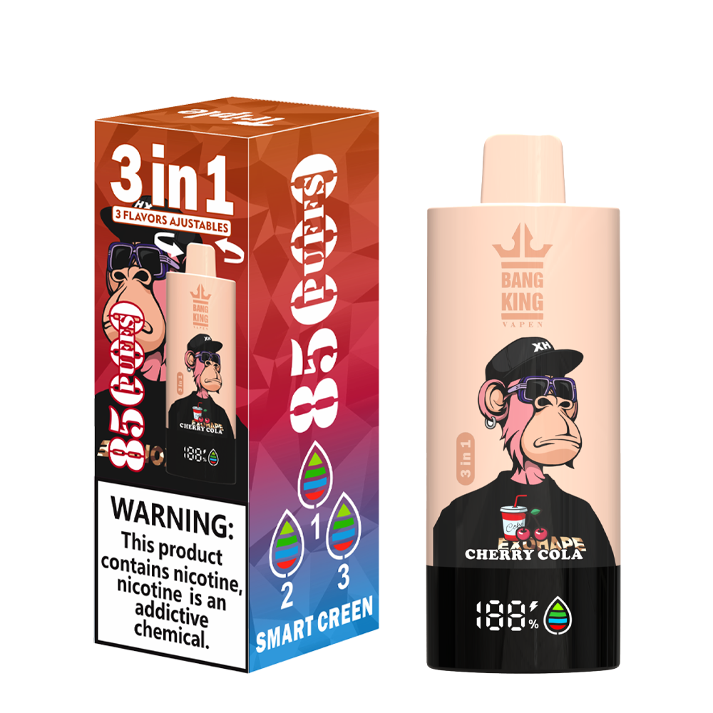 Bang King 85000 85k Puffs 3 in 1 Flavors Newest Original Rechargeable LCD Display Disposable Vape - Image 11