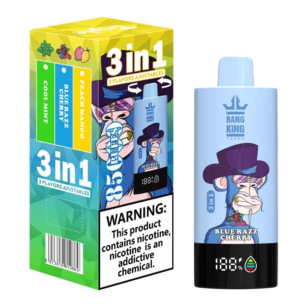 Bang King 85000 85k Puffs 3 in 1 Flavors Newest Original Rechargeable LCD Display Disposable Vape - Image 10