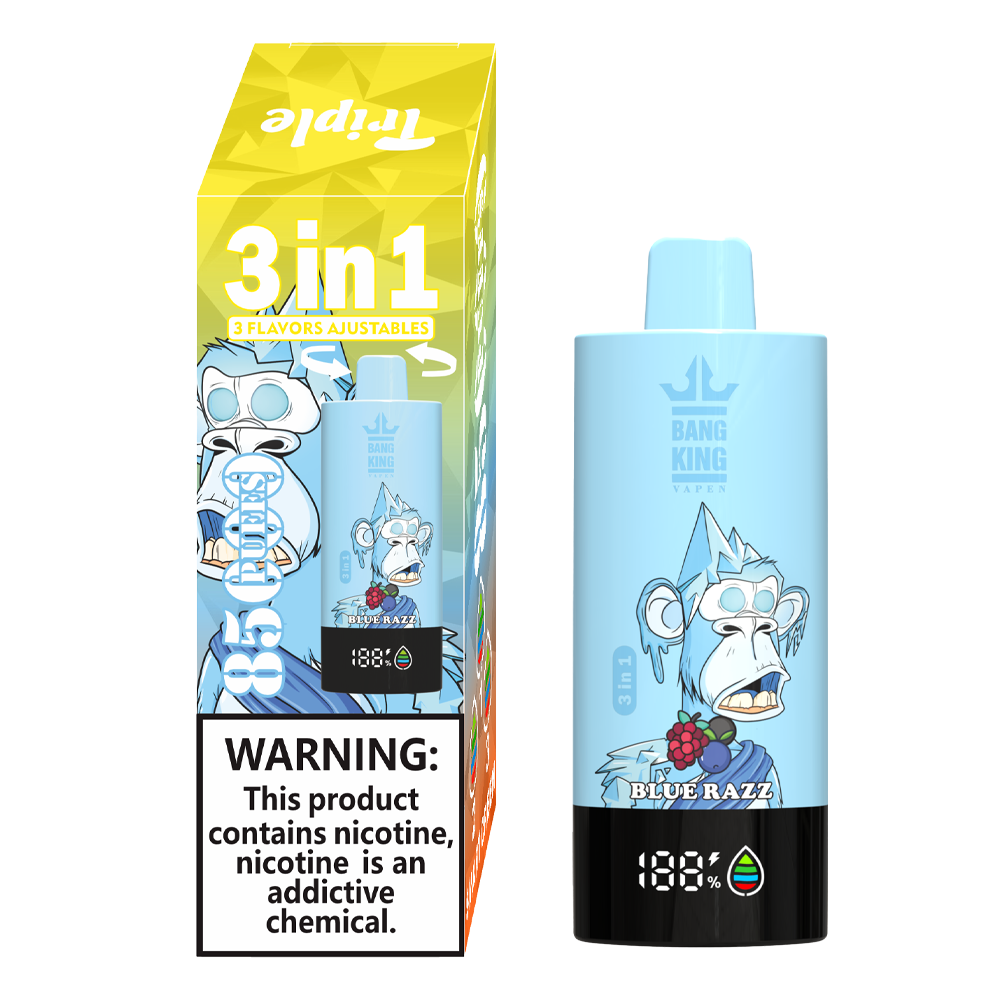 Bang King 85000 85k Puffs 3 in 1 Flavors Newest Original Rechargeable LCD Display Disposable Vape - Image 9
