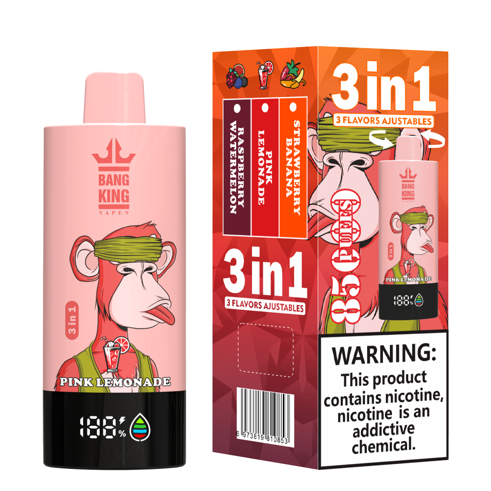 Bang King 85000 85k Puffs 3 in 1 Flavors Newest Original Rechargeable LCD Display Disposable Vape - Image 8