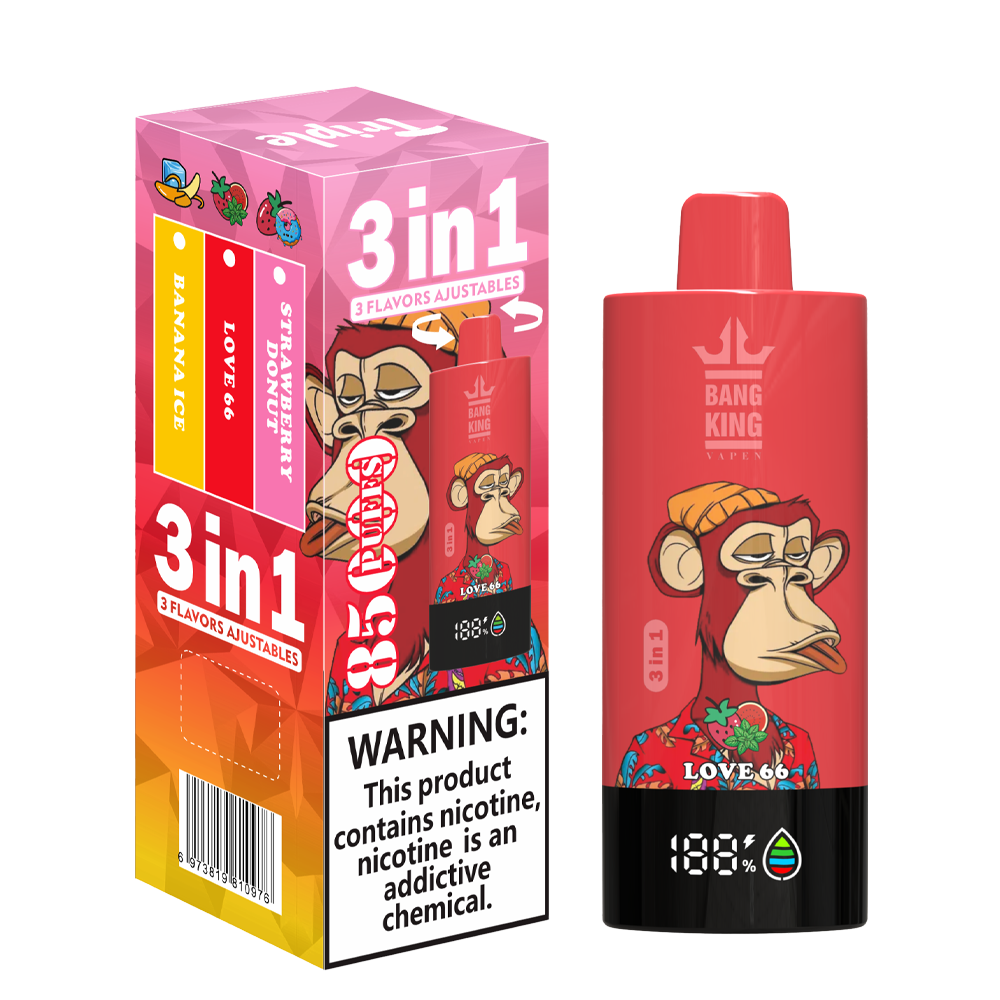Bang King 85000 85k Puffs 3 in 1 Flavors Newest Original Rechargeable LCD Display Disposable Vape - Image 7