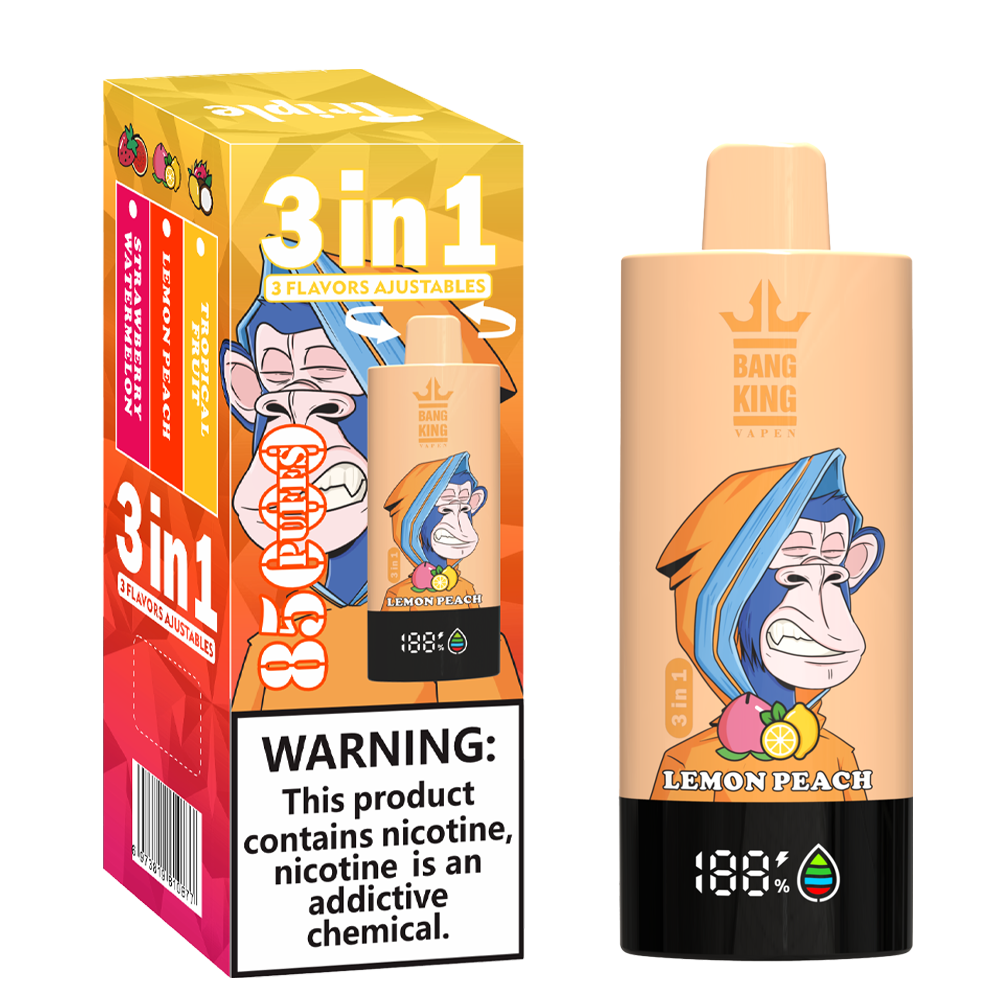Bang King 85000 85k Puffs 3 in 1 Flavors Newest Original Rechargeable LCD Display Disposable Vape - Image 4