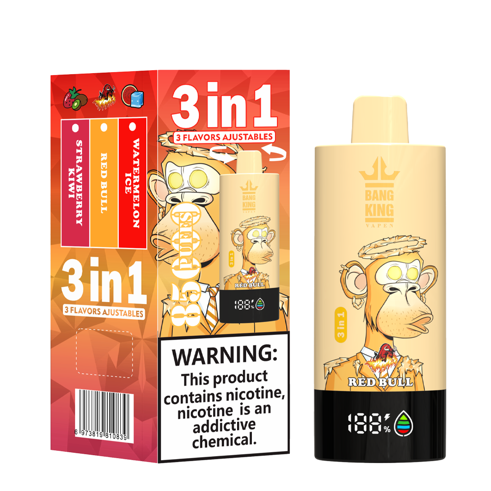 Bang King 85000 85k Puffs 3 in 1 Flavors Newest Original Rechargeable LCD Display Disposable Vape - Image 3