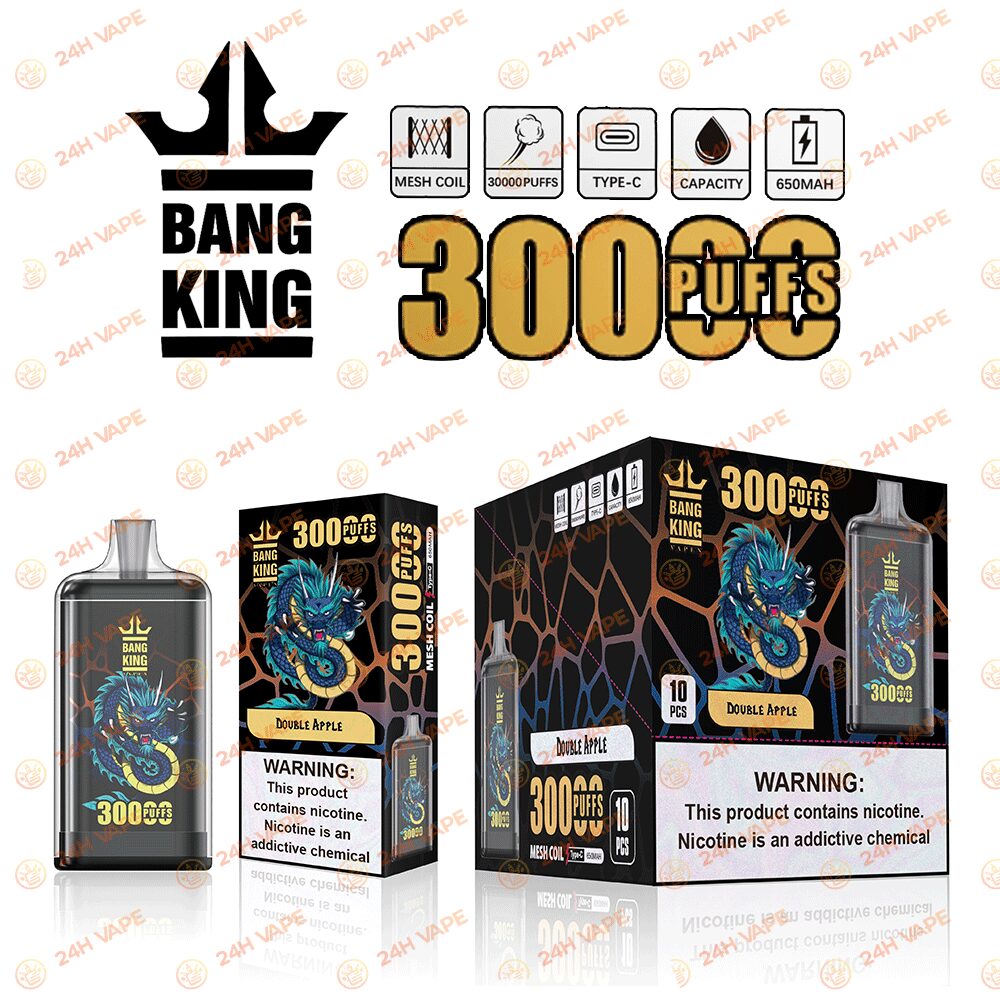 Bang King Crystal 30000 30K Puffs 2% 3% 5% Nicotine Hottest Disposable Vape - Image 10