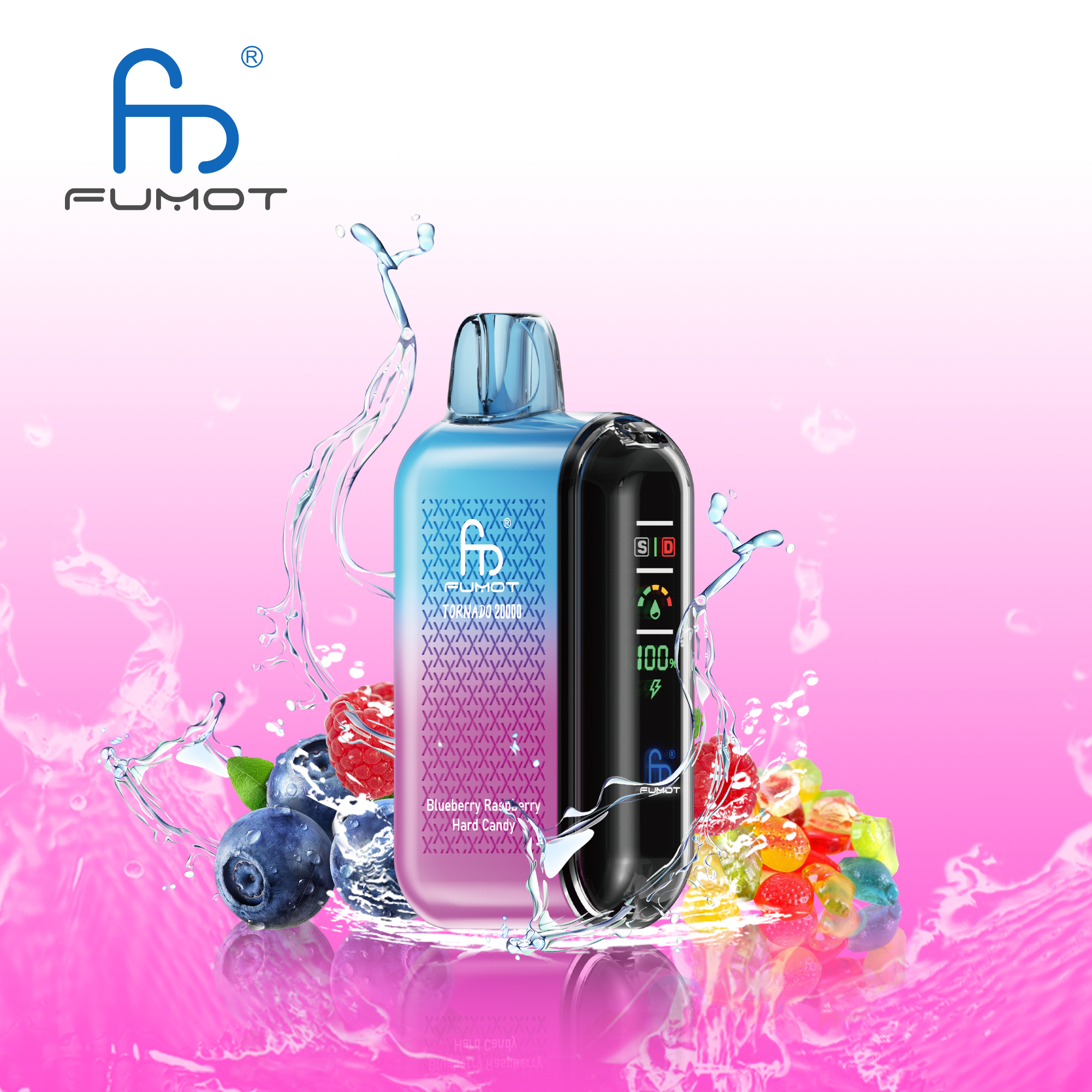 Fumot Tornado 20000 20K Puffs Vape Dual Mesh LED Display Disposable Vape - Image 20