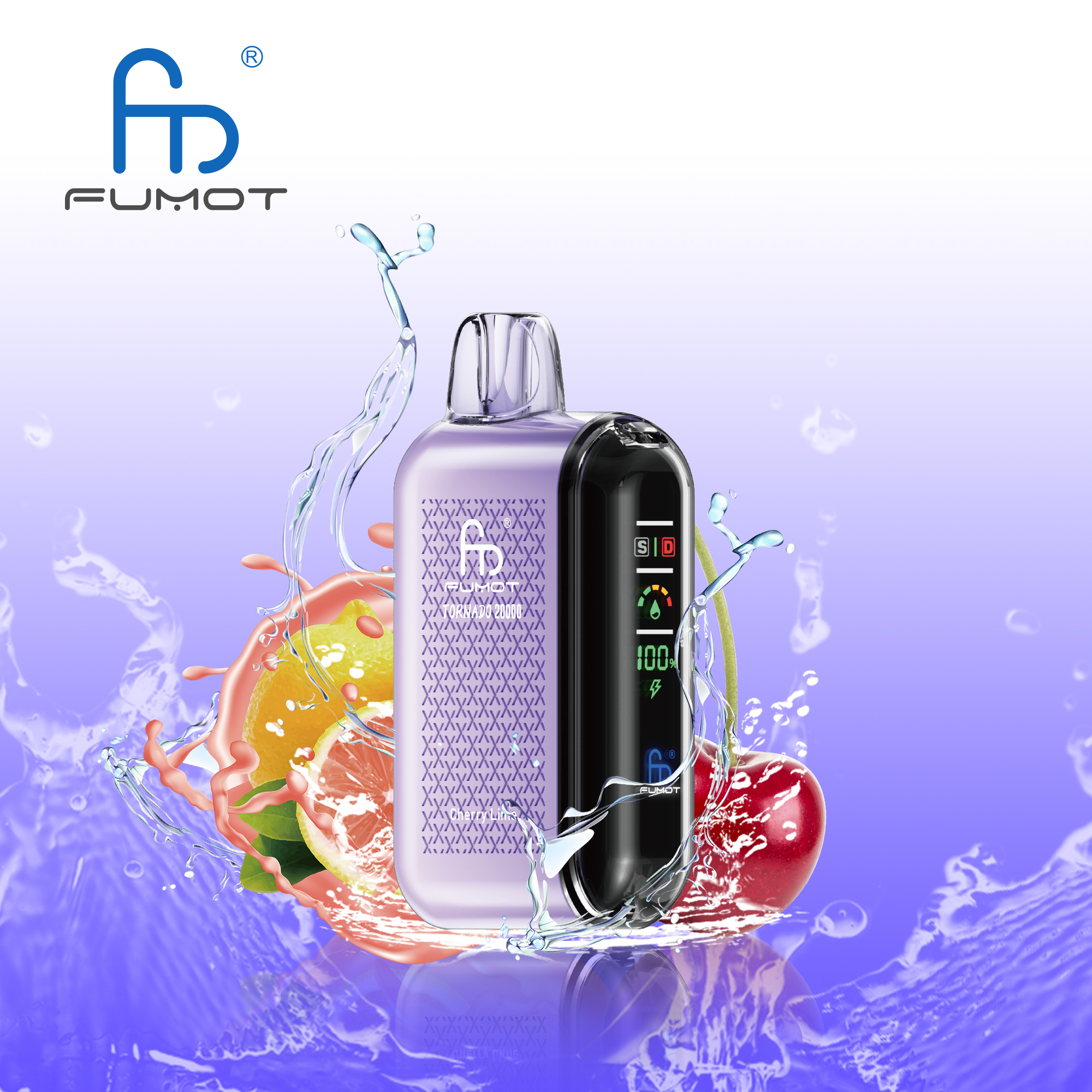 Fumot Tornado 20000 20K Puffs Vape Dual Mesh LED Display Disposable Vape - Image 19