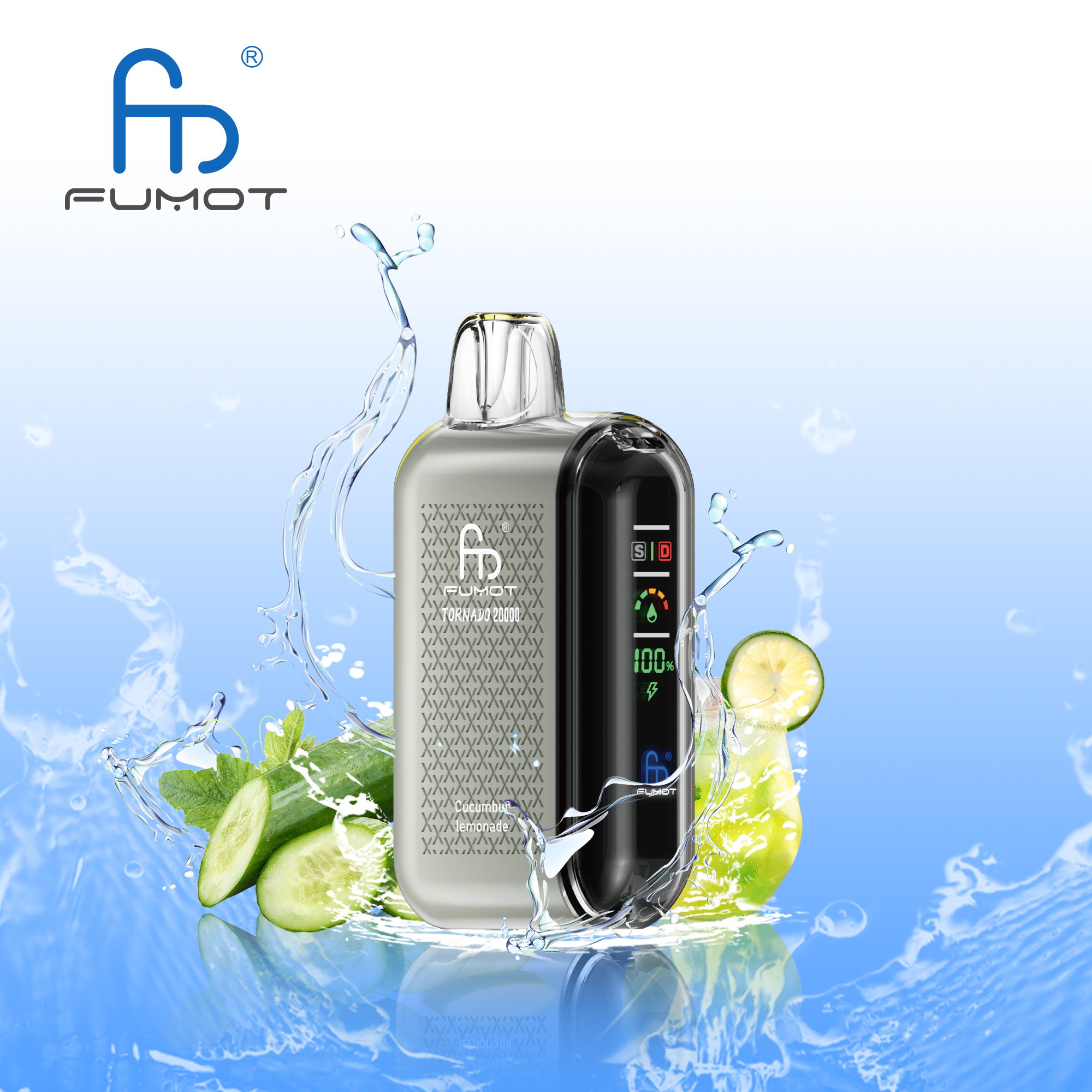 Fumot Tornado 20000 20K Puffs Vape Dual Mesh LED Display Disposable Vape - Image 17