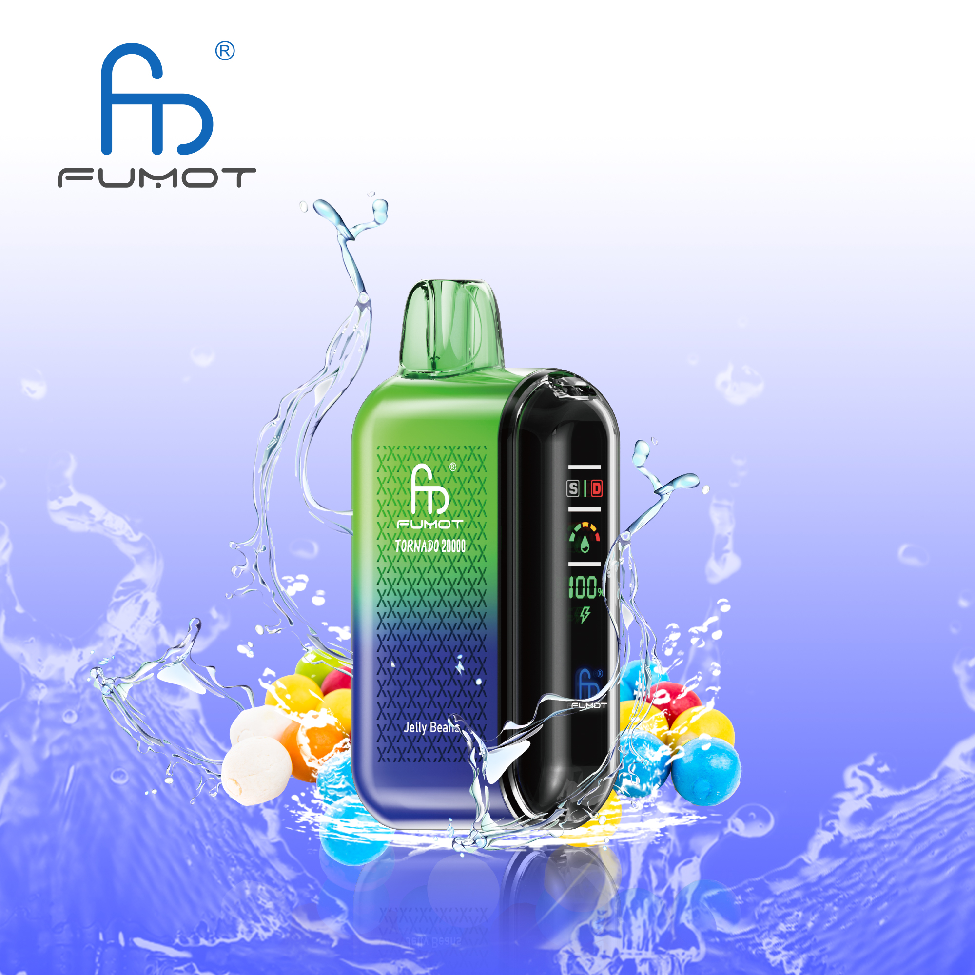 Fumot Tornado 20000 20K Puffs Vape Dual Mesh LED Display Disposable Vape - Image 15