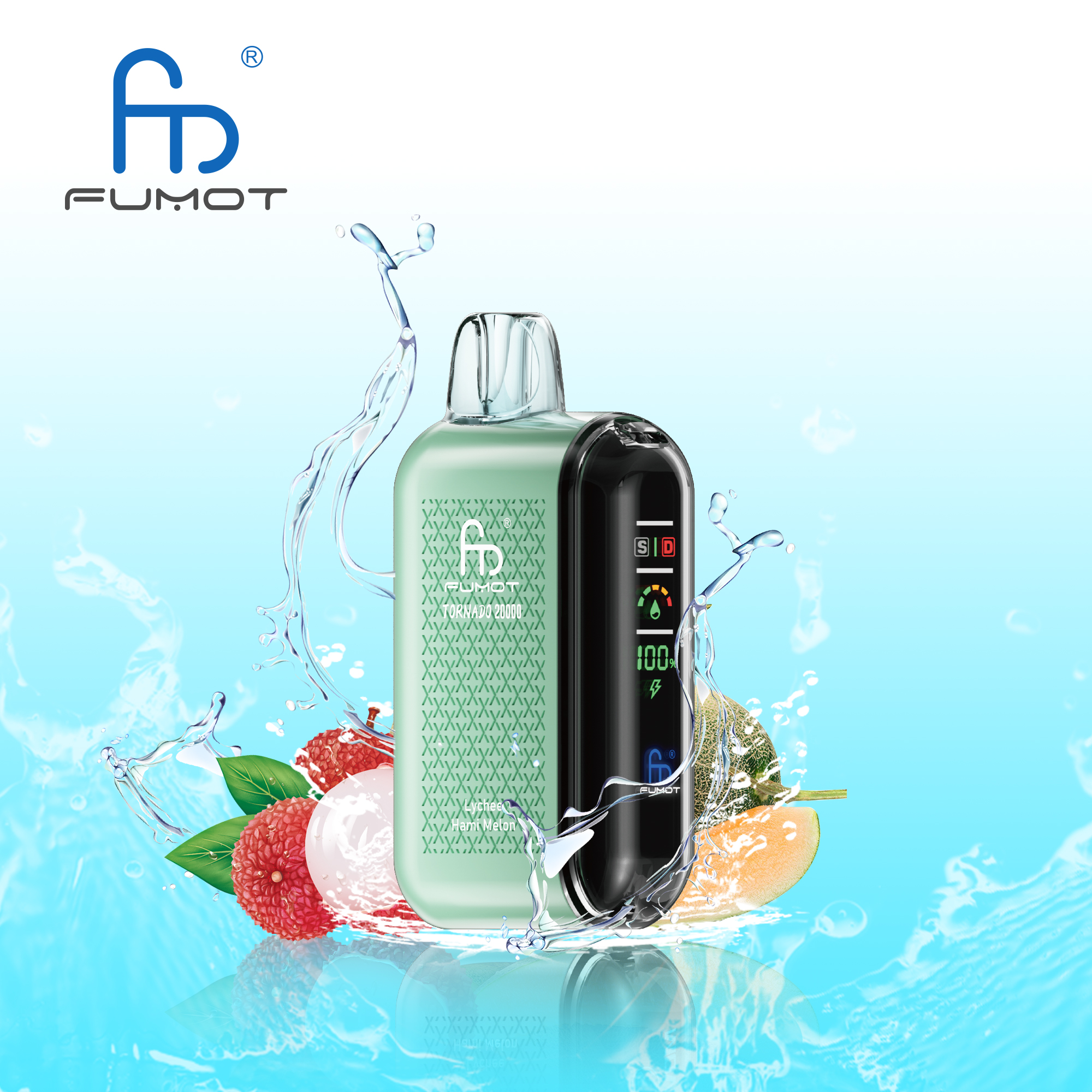Fumot Tornado 20000 20K Puffs Vape Dual Mesh LED Display Disposable Vape - Image 14