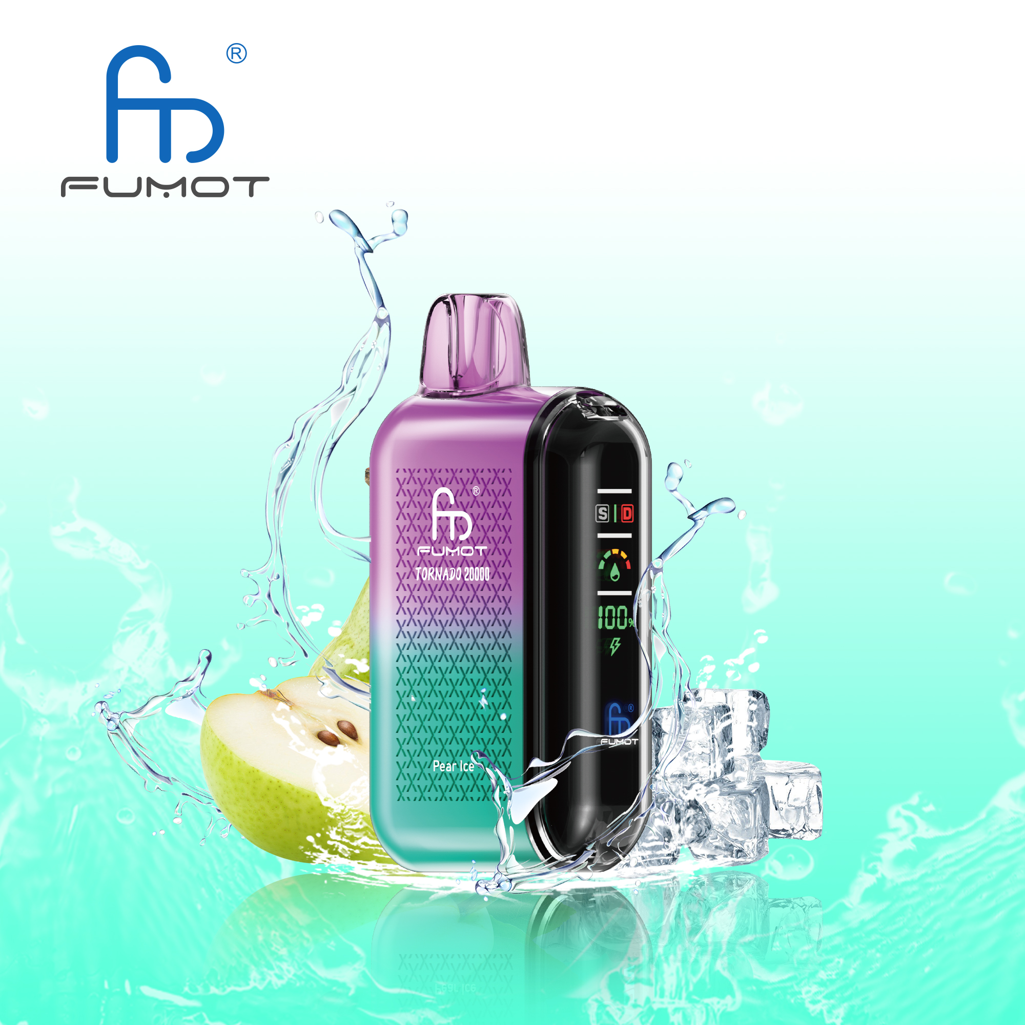 Fumot Tornado 20000 20K Puffs Vape Dual Mesh LED Display Disposable Vape - Image 10