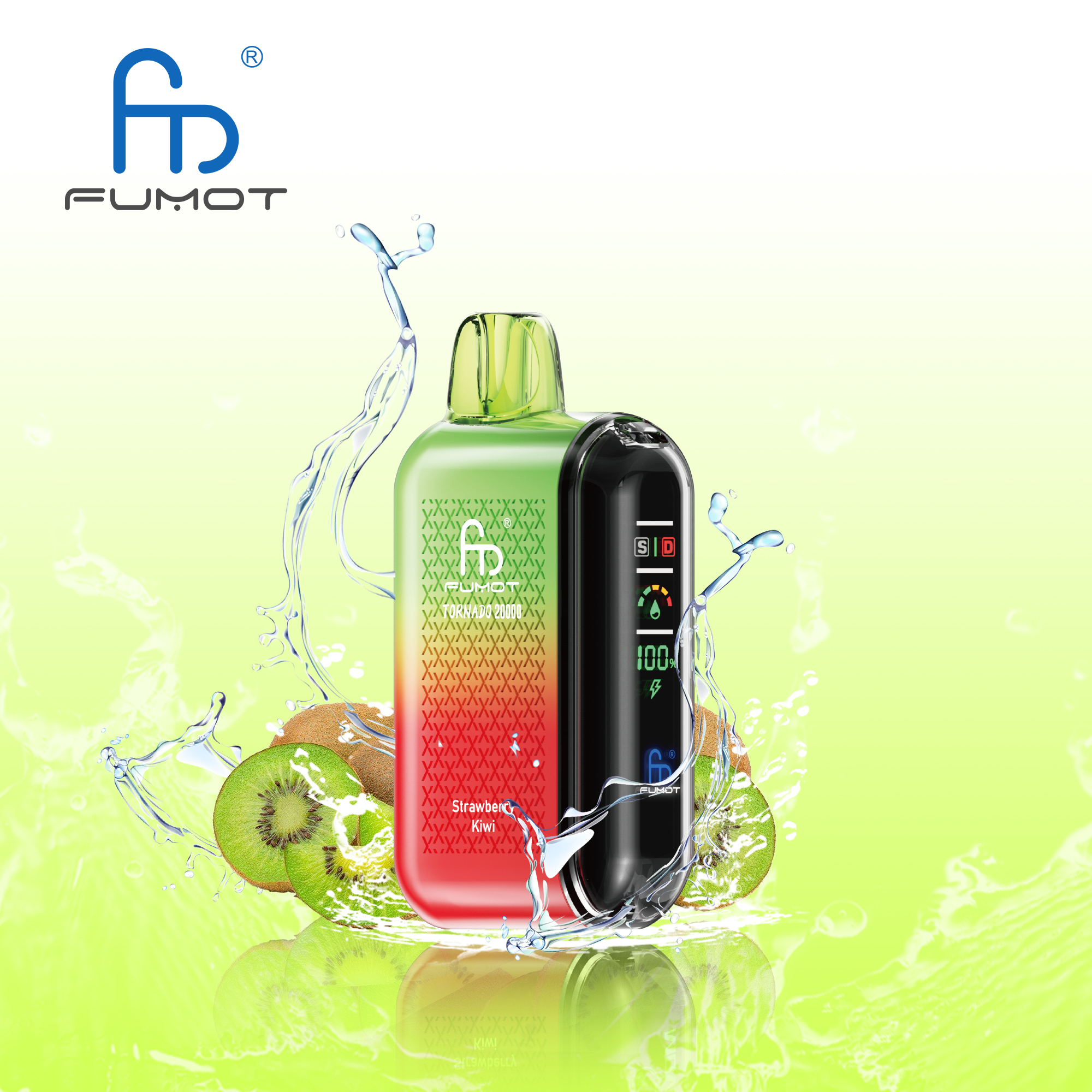 Fumot Tornado 20000 20K Puffs Vape Dual Mesh LED Display Disposable Vape - Image 5