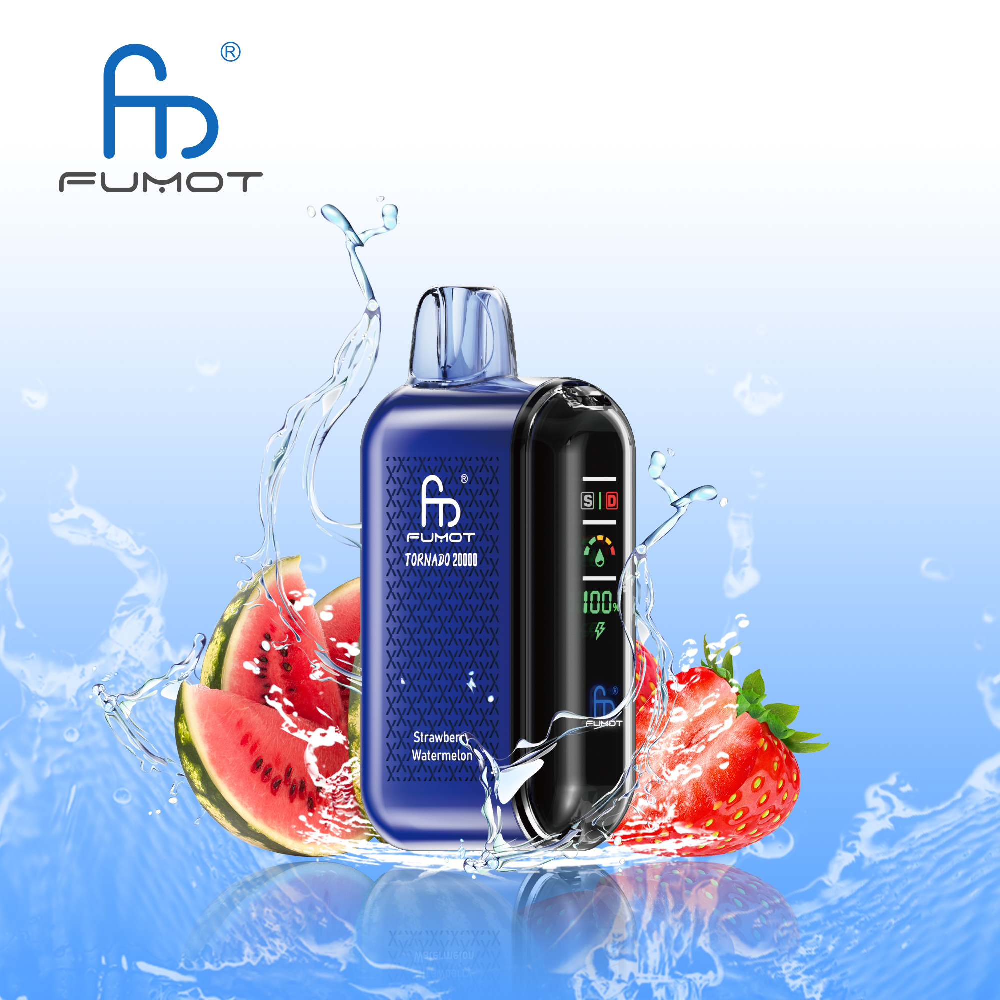 Fumot Tornado 20000 20K Puffs Vape Dual Mesh LED Display Disposable Vape - Image 4