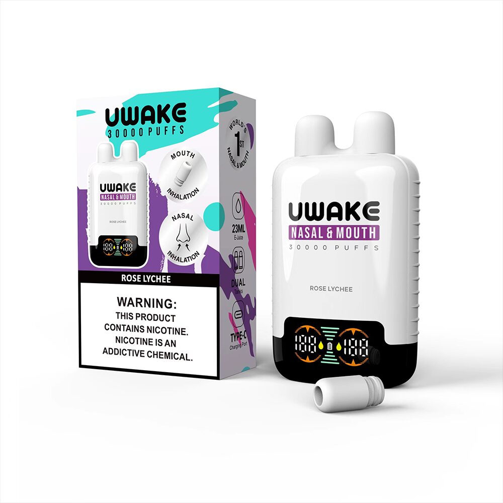 Mr.Goodie Uwake 30000 30K Puffs Nasal & Mouth Inhalation LED Display Disposable Vape - Image 6