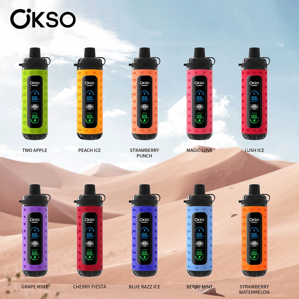 OKSO ShiSha Max 40000 40K Puffs Newest LED Display Leather Disposable Vape Pen - Image 2