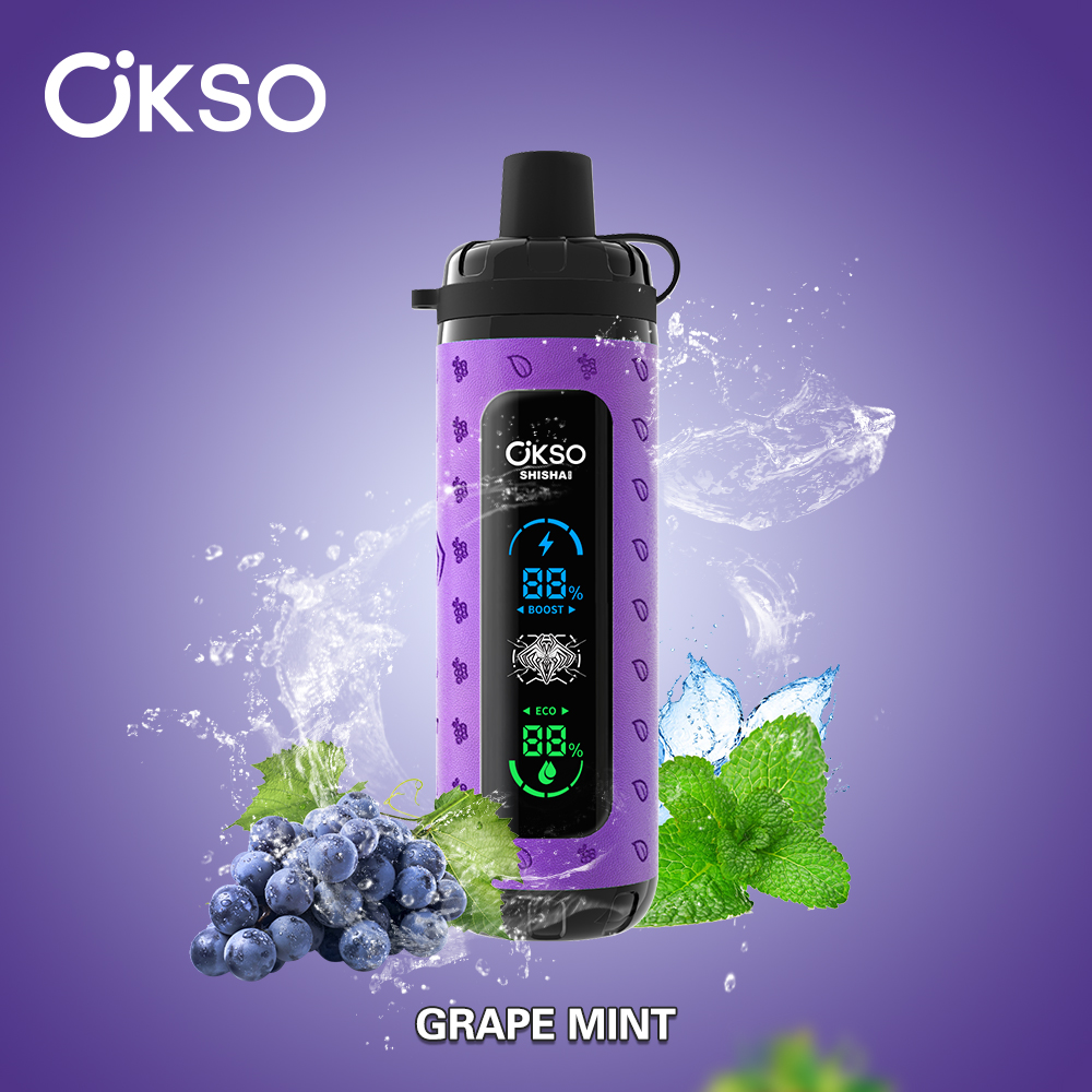 OKSO ShiSha Max 40000 40K Puffs Newest LED Display Leather Disposable Vape Pen - Image 9