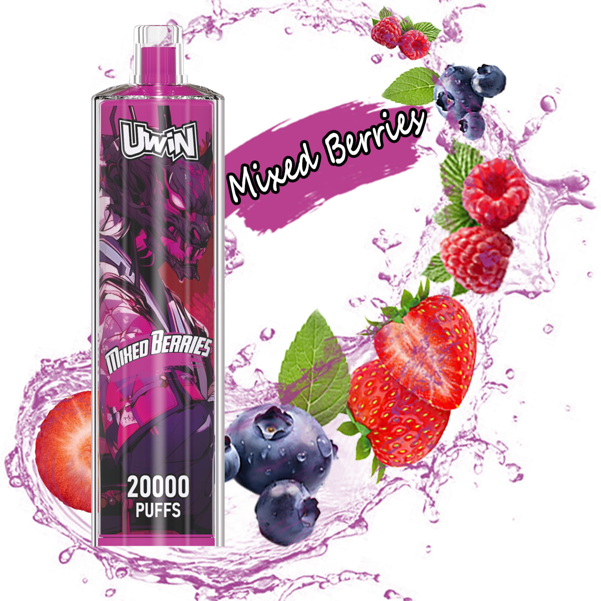 Uwin Shisha Hookah Crystal 20000 20k Puffs Original Edition Rechargeable Disposable Vape - Image 8