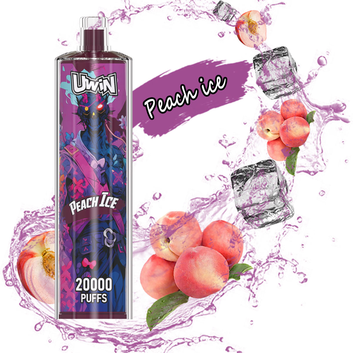 Uwin Shisha Hookah Crystal 20000 20k Puffs Original Edition Rechargeable Disposable Vape - Image 7