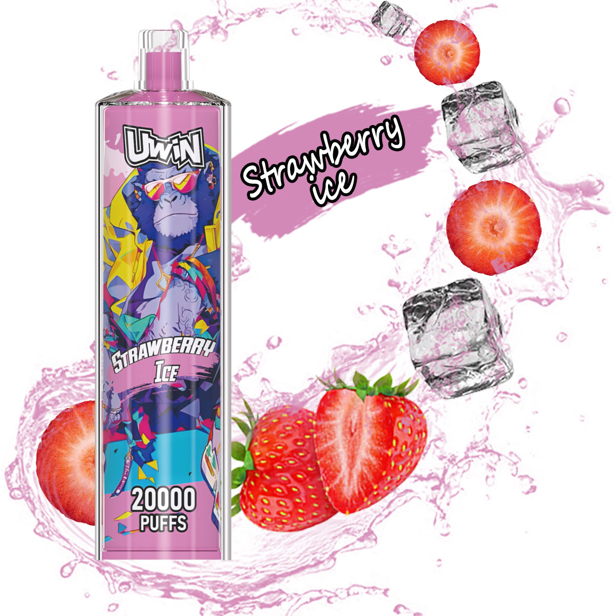Uwin Shisha Hookah Crystal 20000 20k Puffs Original Edition Rechargeable Disposable Vape - Image 6