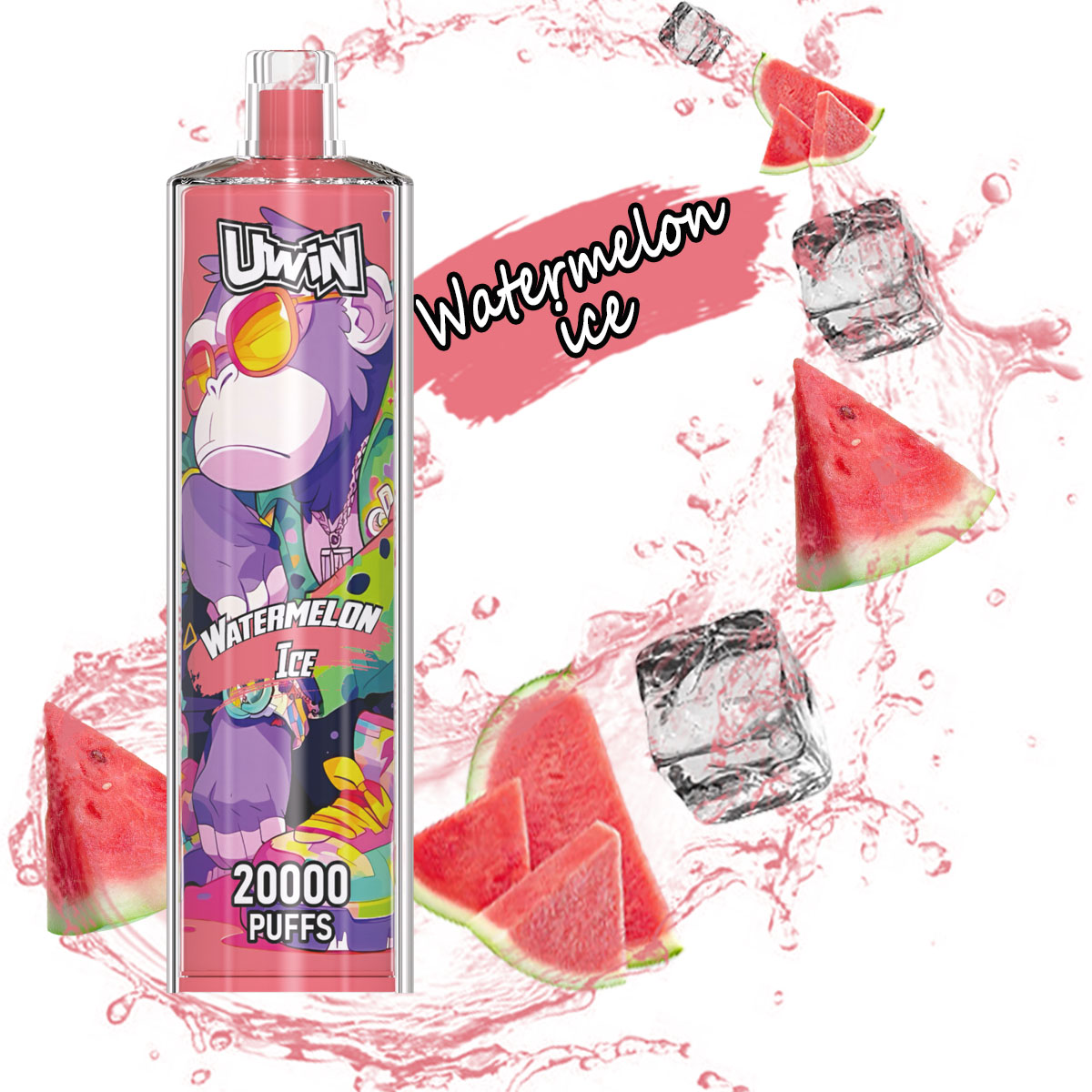 Uwin Shisha Hookah Crystal 20000 20k Puffs Original Edition Rechargeable Disposable Vape - Image 3