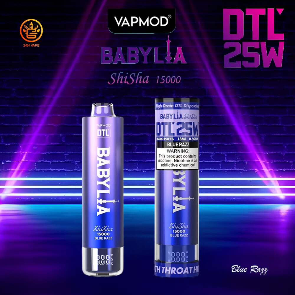 VAPMOD BABYLIA 15000 15K Puffs Original Edition DTL Disposable Vape Pen - Image 13