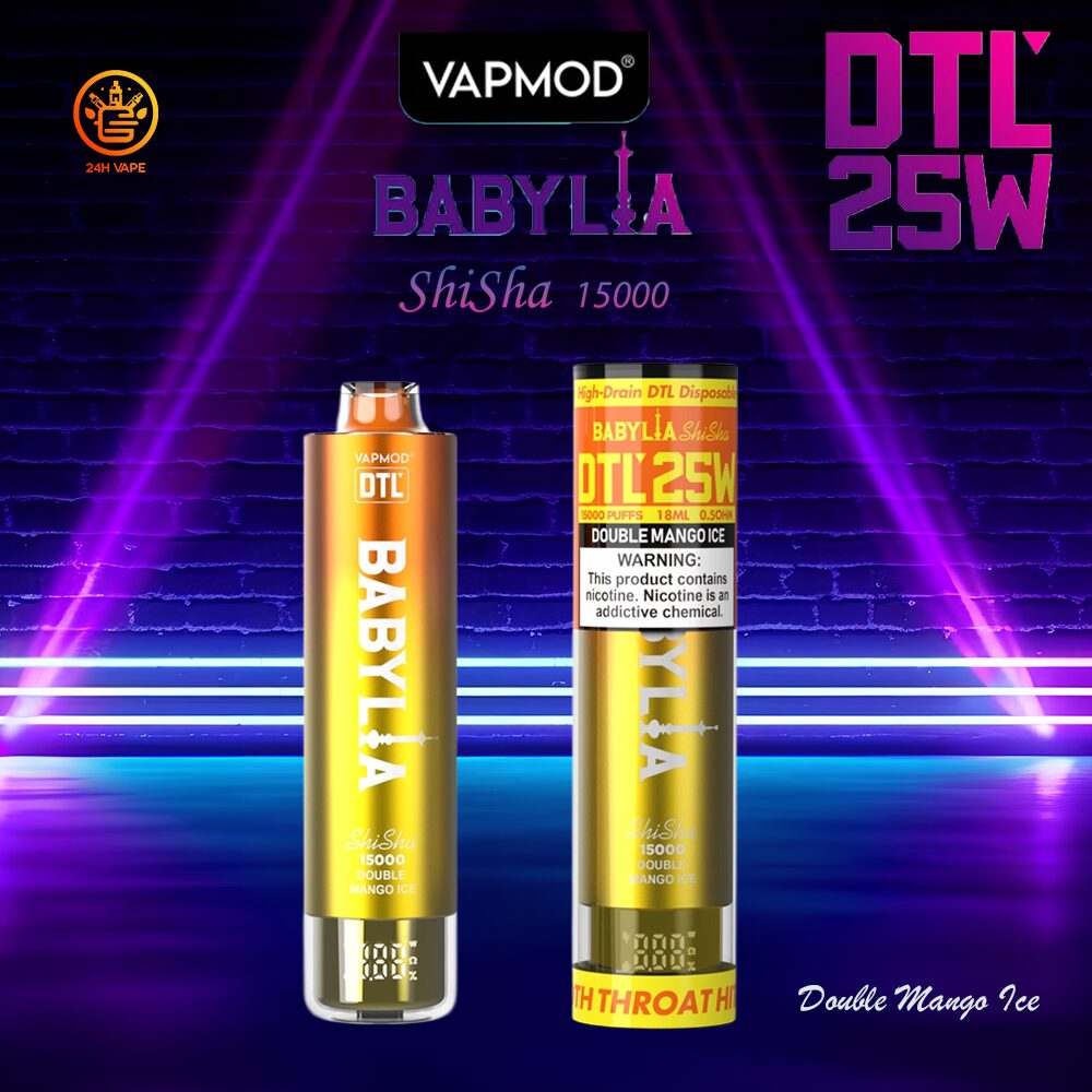 VAPMOD BABYLIA 15000 15K Puffs Original Edition DTL Disposable Vape Pen - Image 11