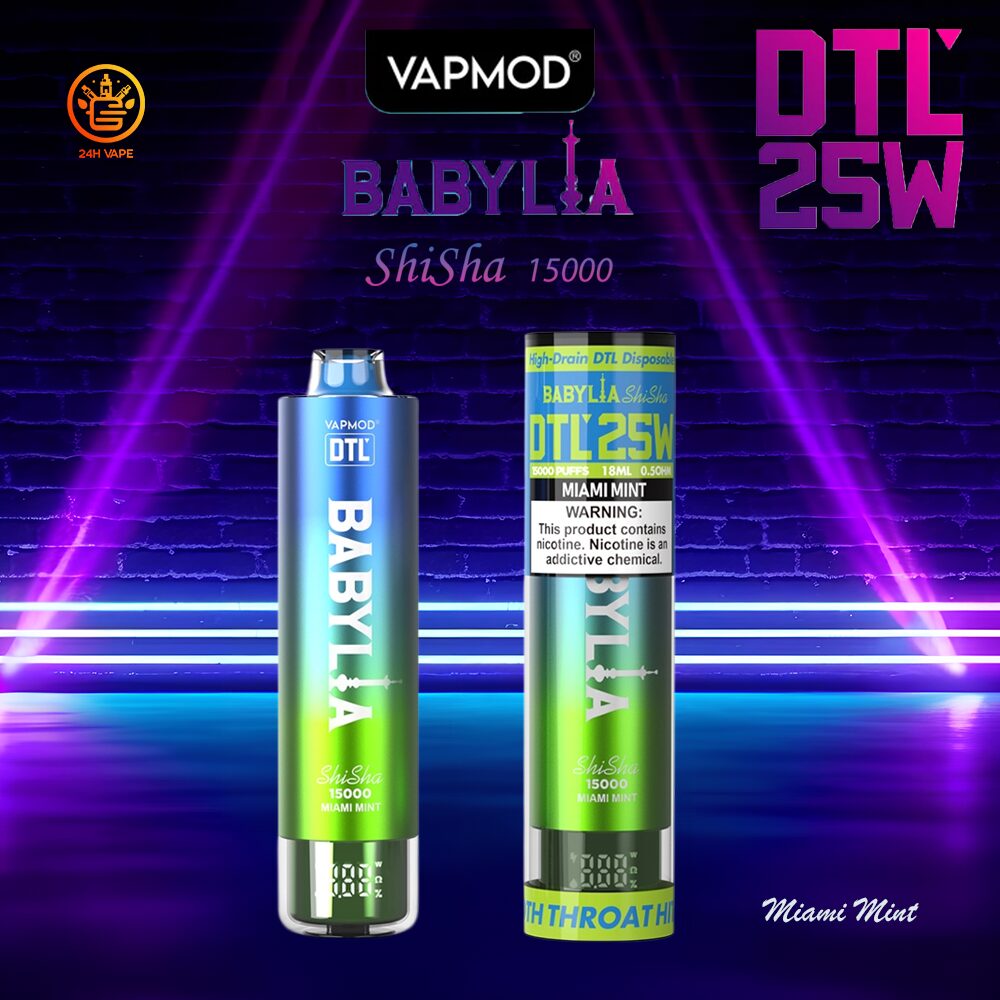 VAPMOD BABYLIA 15000 15K Puffs Original Edition DTL Disposable Vape Pen - Image 8