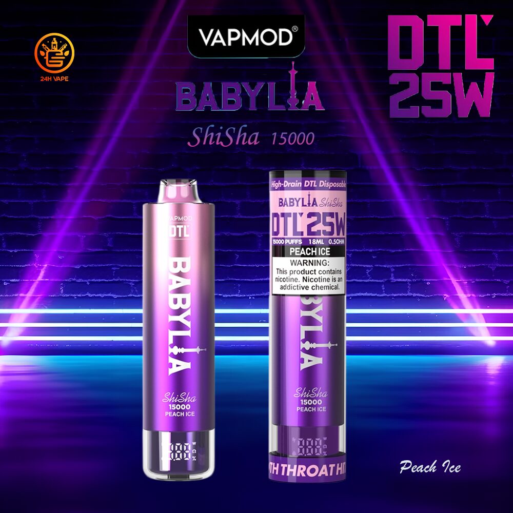 VAPMOD BABYLIA 15000 15K Puffs Original Edition DTL Disposable Vape Pen - Image 7