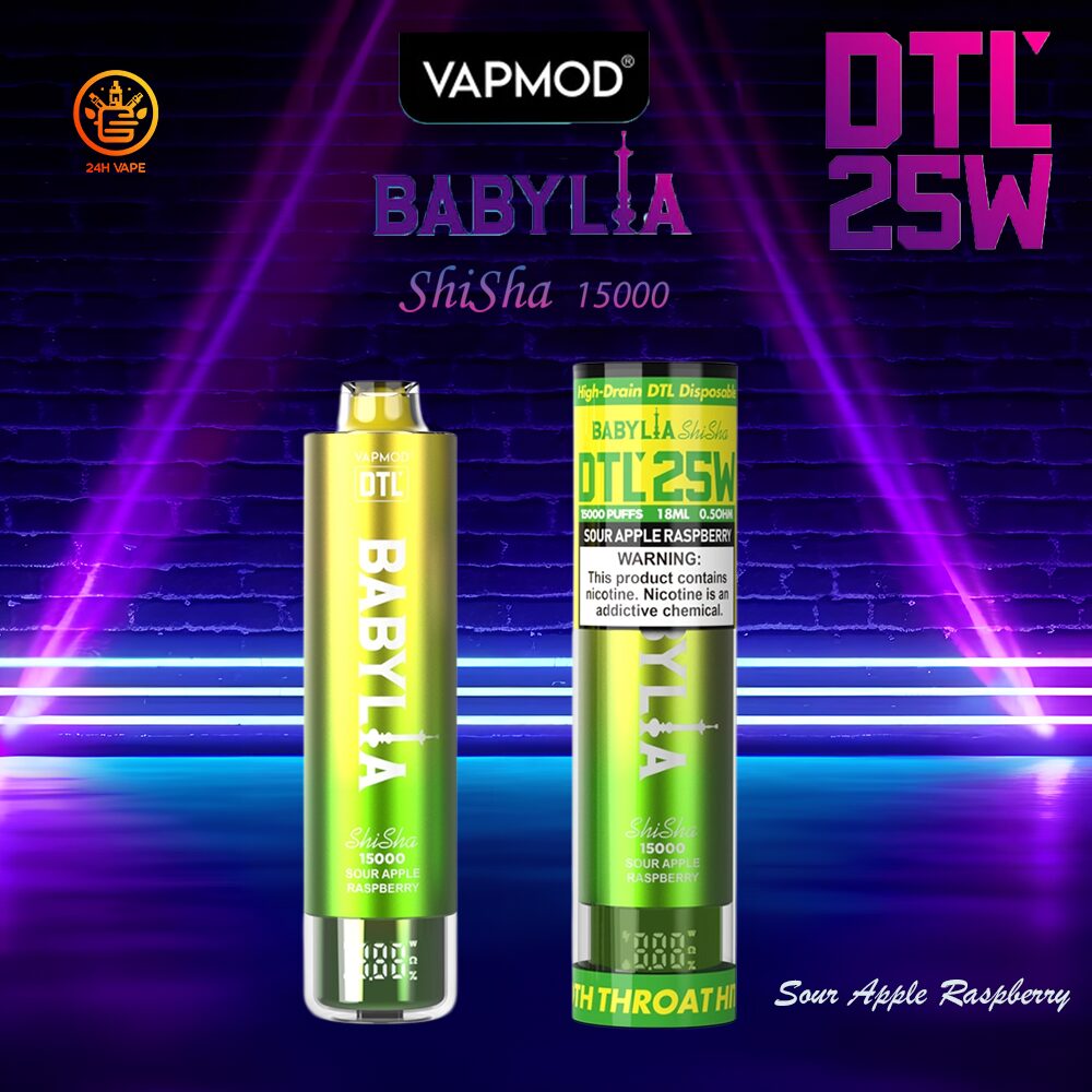 VAPMOD BABYLIA 15000 15K Puffs Original Edition DTL Disposable Vape Pen - Image 5