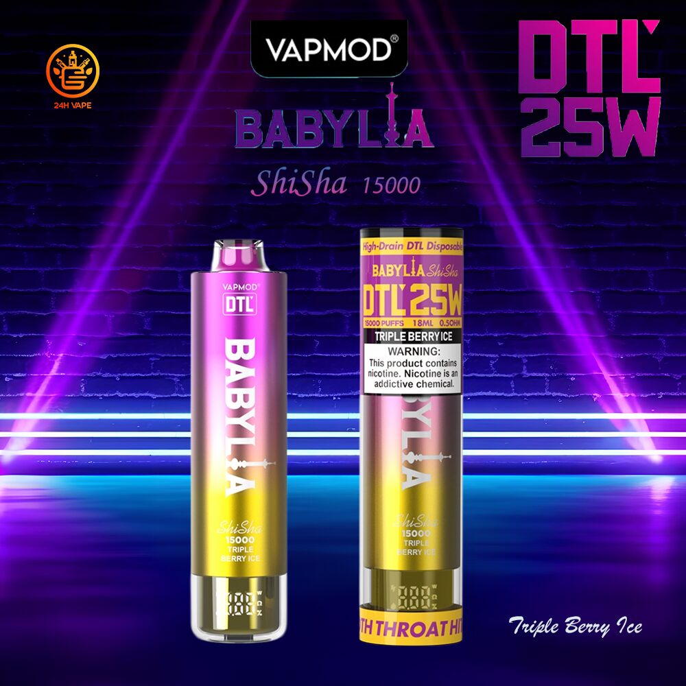 VAPMOD BABYLIA 15000 15K Puffs Original Edition DTL Disposable Vape Pen - Image 4