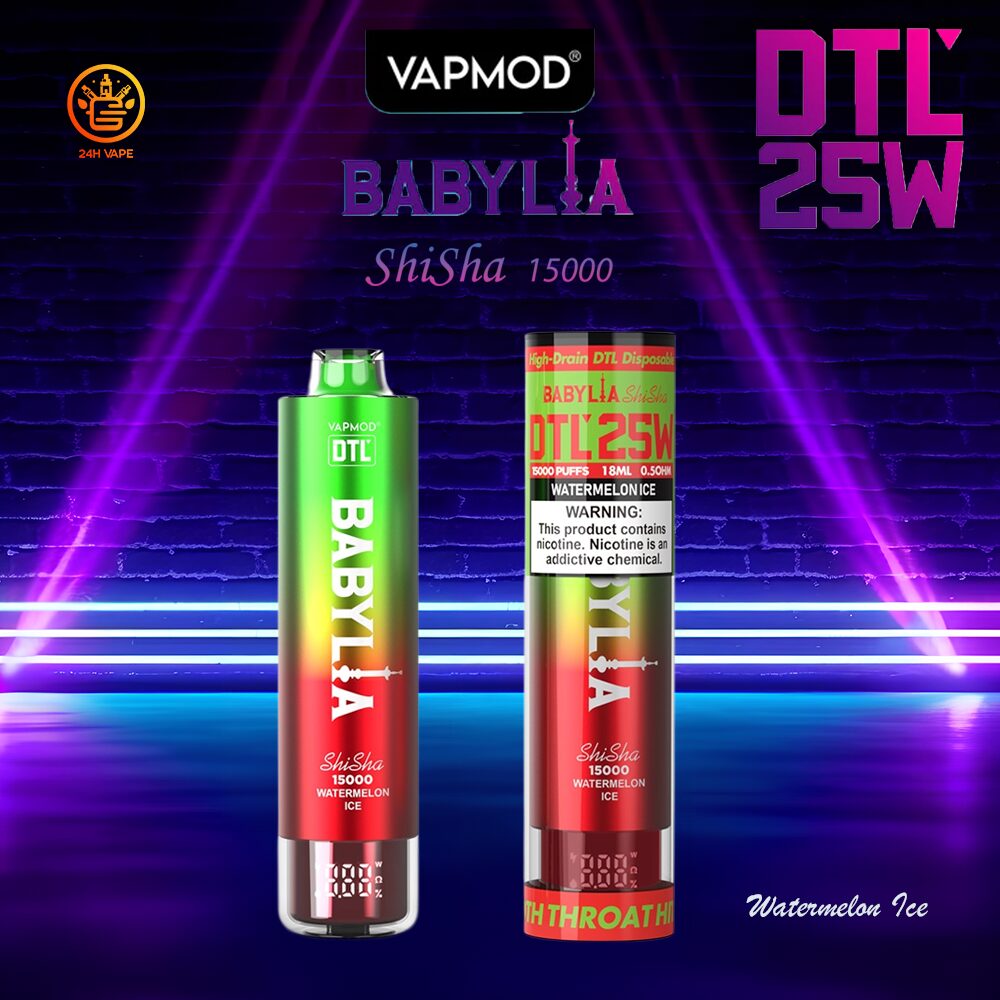 VAPMOD BABYLIA 15000 15K Puffs Original Edition DTL Disposable Vape Pen - Image 2