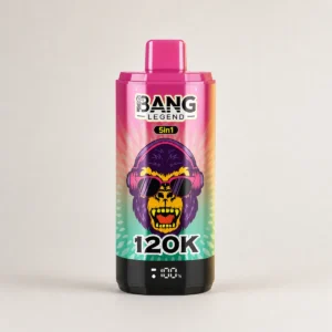 Bang Legend 120000 120K Puffs 5 in 1 Flavors & 5 oil tanks Rechargeable LCD Display Disposable Vape