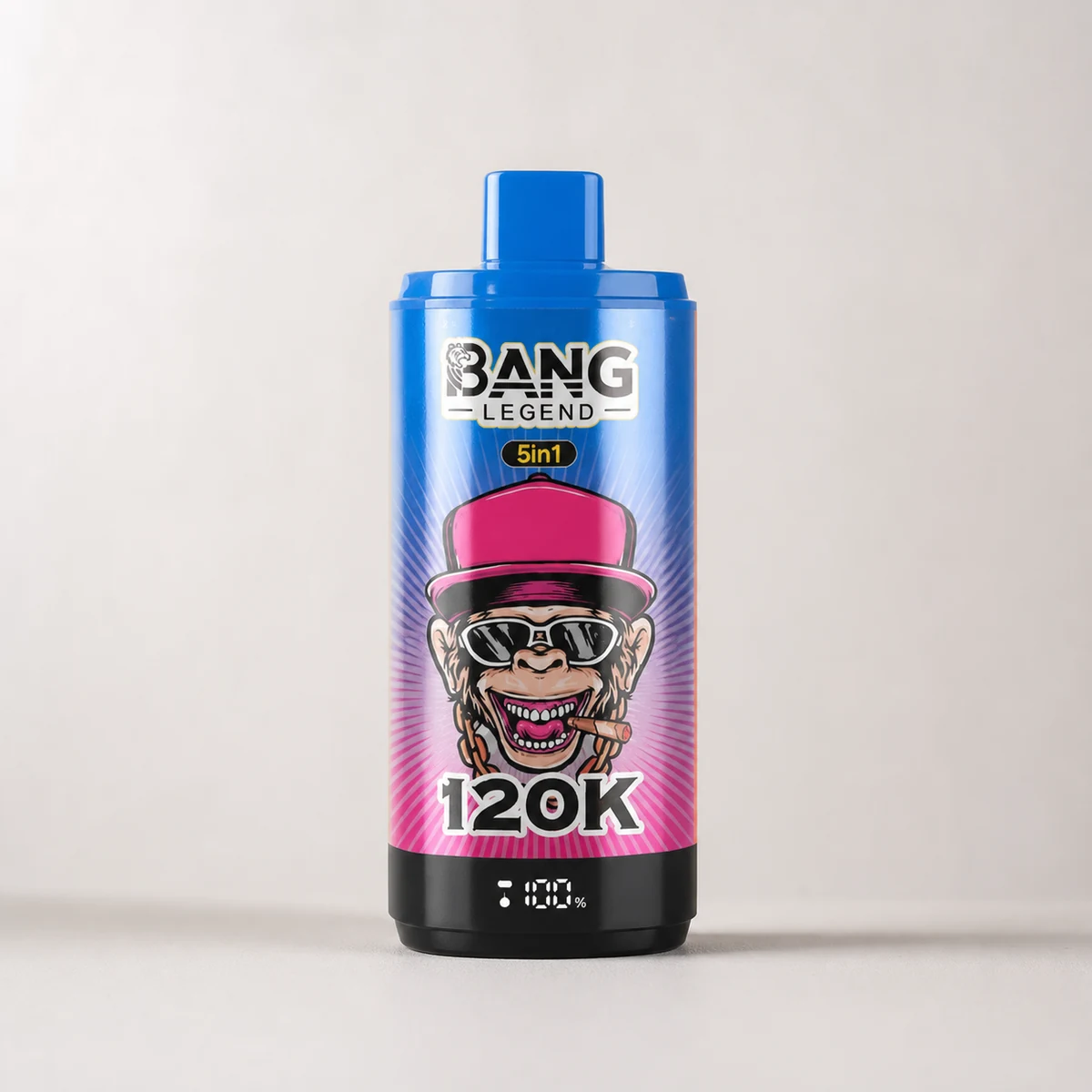 Bang Legend 120000 120K Puffs 5 in 1 Flavors Rechargeable LCD Display Disposable Vape