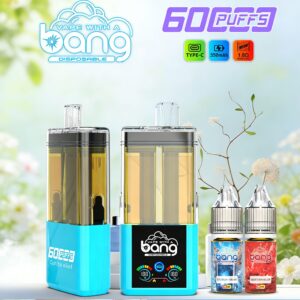 Bang 60K 60000 Puffs Dual Flavors Rechargeable Original Refillable Oil Vape