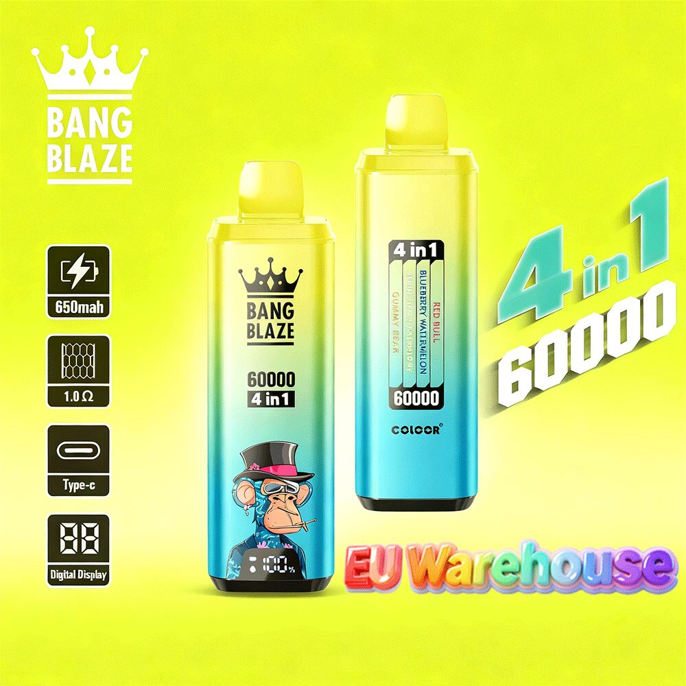 Bang Blaze 60000 60k Puffs 4 in 1 Flavors LED Display Disposable Vape EU Warehouse - Image 9