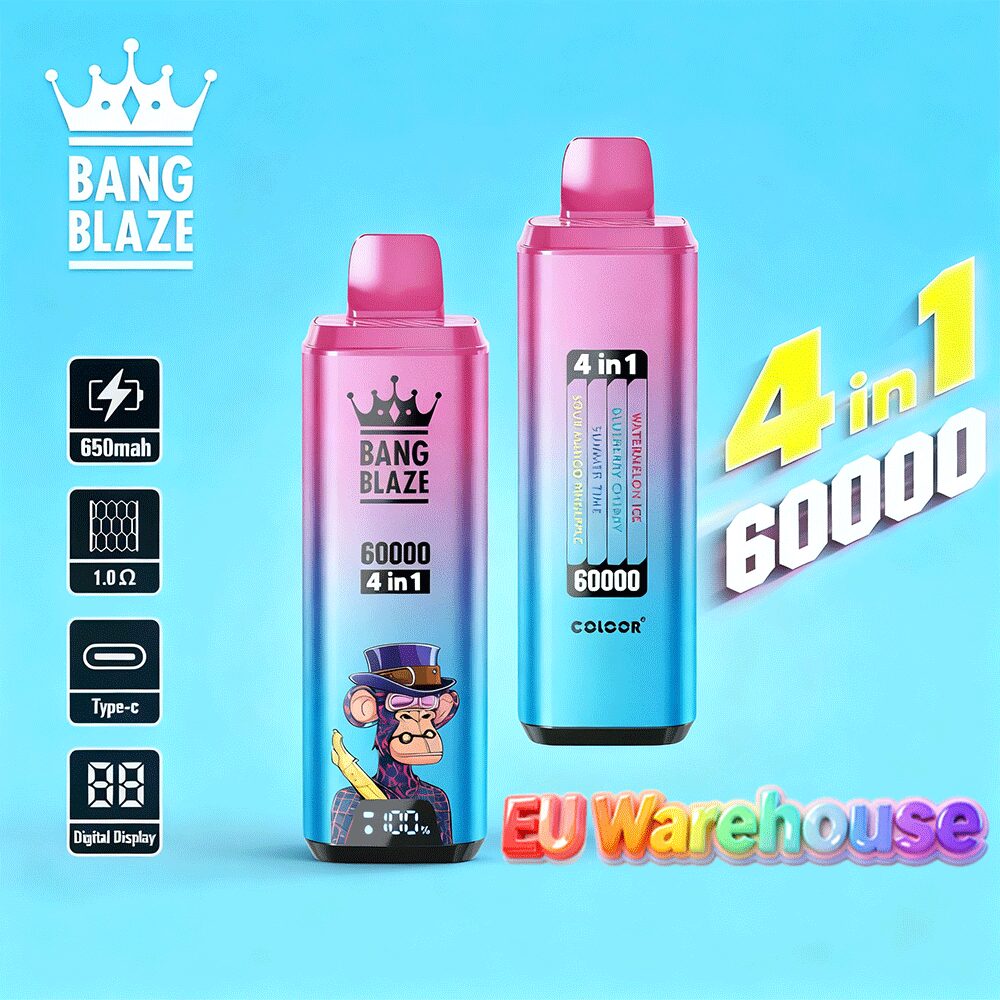 Bang Blaze 60000 60k Puffs 4 in 1 Flavors LED Display Disposable Vape EU Warehouse - Image 4