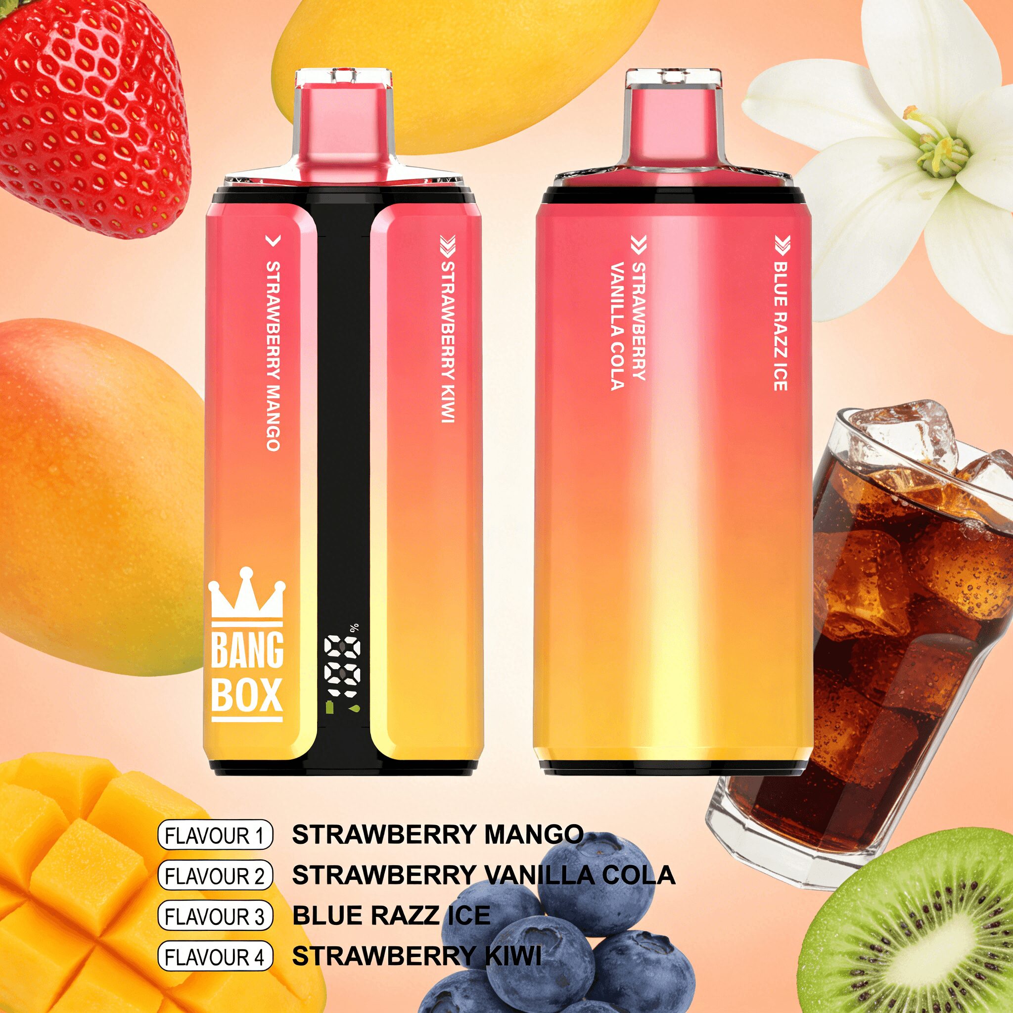 Bang Box 160000 160K Puffs 4 In 1 Flavors Original Rechargeable LED Display Disposable Vape - Image 8
