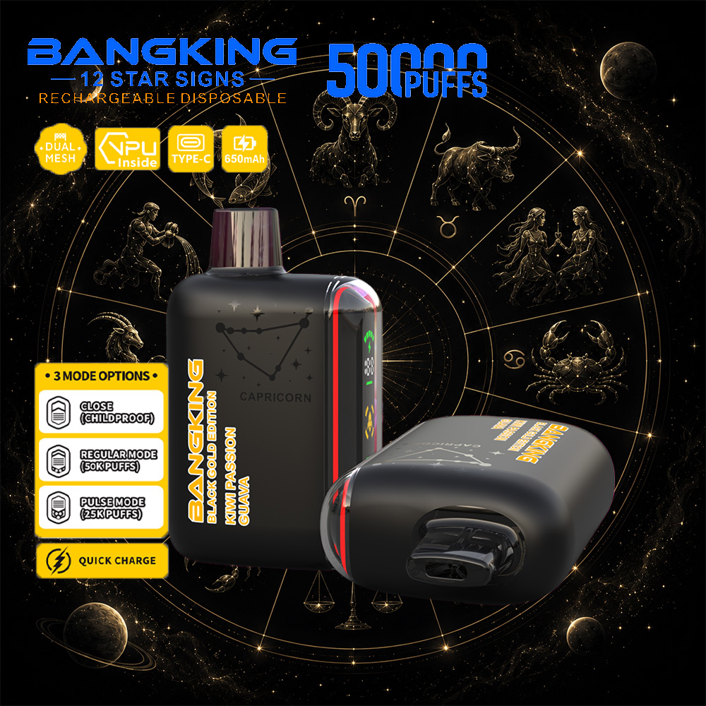 Bang King 12 Star Signs 50K 50000 Puffs Dual Mesh LED Display Disposable Vape - Image 10